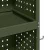 vidaXL Werkzeugwagen Olive Gr&uuml;n 65 x 35 x 111 cm Kaltgewalzter Stahl