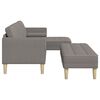 vidaXL Sofa Set 2 pcs Taupe 173 x 131 x 67 cm Stoff