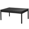 vidaXL 6-tlg. Garten-Lounge-Set mit Auflagen Poly Rattan Schwarz