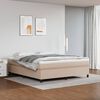 vidaXL Boxspringbettgestell Cappuccino-Braun 180x200 cm Kunstleder