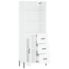 vidaXL Highboard Weiß 69,5x34x180 cm Holzwerkstoff
