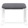 vidaXL Relaxsessel mit Hocker Dunkelgrau Stoff