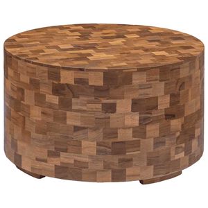 vidaXL Couchtisch 60x60x35 cm Teak Massivholz