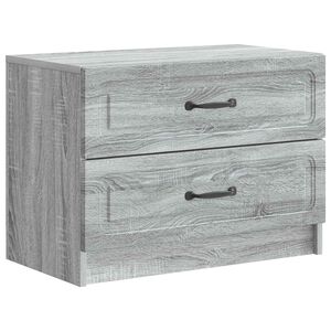 vidaXL Nachttisch Graues Sonoma 62 x 34,5 x 44,5 cm Holzwerkstoff