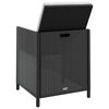 vidaXL 13-tlg. Garten-Essgruppe Poly Rattan Akazienholz Schwarz