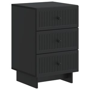vidaXL Nachttisch Schwarz 43 x 41 x 66,5 cm Holzwerkstoff
