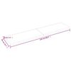 vidaXL Tischplatte Dunkelbraun 220x50x(2-6)cm Massivholz Eiche