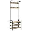 vidaXL Garderobenst&auml;nder Sonoma-Eiche 75 x 34 x 184 cm Holzwerkstoff