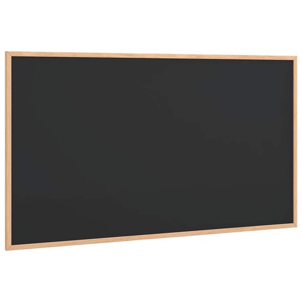 vidaXL Kreidetafel mit Rahmen aus massivem Kiefernholz Schwarz 100 x 55 cm