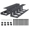 vidaXL Unter dem Schreibtisch Kabelmanagement Tray 2 Stk. Anthrazit