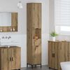 vidaXL Badezimmerschrank mit Speicher Artisan-Eiche 31,5 x 33 x 190 cm