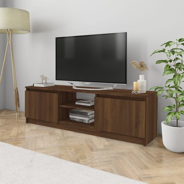 vidaXL TV-Schrank Braun Eichen-Optik 120x30x35,5 cm Holzwerkstoff