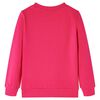Kinder-Sweatshirt Knallrosa 92