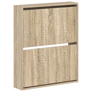 vidaXL Wandmontierter Schuhschrank DELFT 71 x 17 x 86 cm Holzwerkstoff