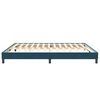 vidaXL Boxspringbett ohne Matratze Dunkelblau 200x220 cm Samt