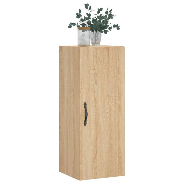 vidaXL Wandschrank Sonoma-Eiche 34,5x34x90 cm Holzwerkstoff