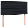 vidaXL Boxspringbett mit Matratze Schwarz 80x210 cm Samt