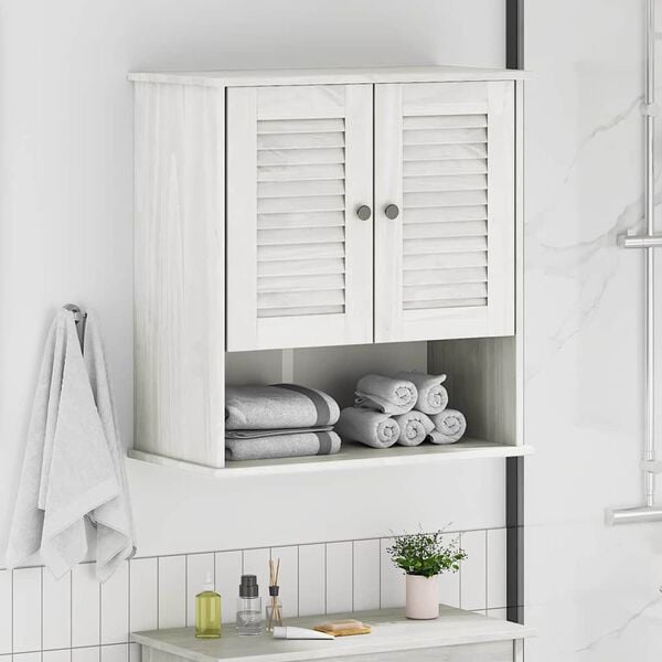 vidaXL Badezimmerschrank VIGO Wei&szlig; und Antikwei&szlig; 67,5 x 34 x 71,5 cm