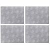 vidaXL Stufenmatten 4 stk. 40 x 30 cm Silber Aluminium Rechtwinklig