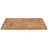 vidaXL Tischplatte Massivholz Teak 60&times;60&times;2,5 cm