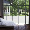 vidaXL Fensterfolie Matt Streifen-Design 0,9x10 m PVC