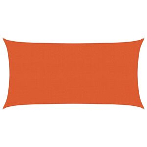 vidaXL Sonnensegel 160 g/m&sup2; Orange 2x3,5 m HDPE