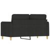 vidaXL 2-Sitzer-Sofa Schwarz 120 cm Stoff