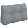vidaXL R&uuml;cken Kissen Hellgrau 80 x 24 x 50 cm Stoff