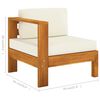 vidaXL 9-teiliges Garten-Lounge-Set mit Kissen 100 x 60 cm Akazienholz