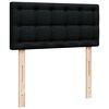 vidaXL Ottoman-Bett mit Matratze Schwarz 90x190 cm Stoff
