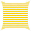 vidaXL Sonnensegel Gelb und Wei&szlig; 2 x 2 m 100 % Polyester Oxford