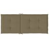 vidaXL Hochlehner-Auflagen 6 Stk. Melange Taupe 120x50x4 cm Stoff
