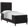 vidaXL Boxspringbett mit Matratze Schwarz 80 x 200 cm Samt