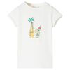 Kinder-T-Shirt Ecru 128