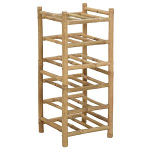 vidaXL Weinregal Natur 32,5 x 29,5 x 72 cm Bambus
