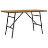 vidaXL Esstisch Braun 110 x 55 x 61,5 cm Massivholz Akazie