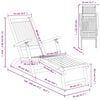 vidaXL Gartenliege mit Fu&szlig;teil und Tisch Massivholz Akazie
