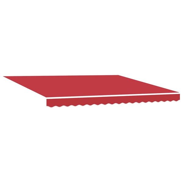 vidaXL Einziehbare Markise Rot 400 x 350 cm Stoff und Aluminium
