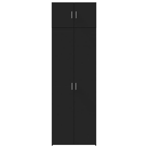 vidaXL Hochschrank Schwarz 70x42,5x225 cm Holzwerkstoff