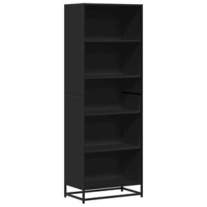 vidaXL B&uuml;cherregal Schwarz 60x35x170,5 cm Holzwerkstoff