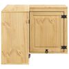 vidaXL Schrank SKI Honigbraun 80 x 80 x 60 cm Massives Kiefernholz