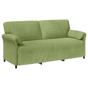 vidaXL 3-Sitzer-Sofa Hellgr&uuml;n 198 x 83 x 95 cm Samt