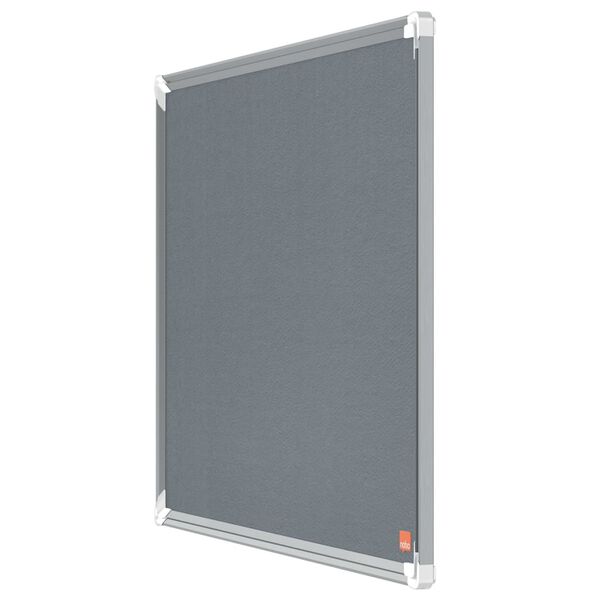 Nobo Filz-Pinnwand Premium Plus Grau 60x45 cm