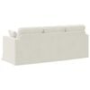vidaXL Sofa Creme Gesamtabmessungen: 198 x 78 x 80 cm (B x T x H) Samt