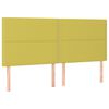vidaXL Boxspringbett mit Matratze Gr&uuml;n 180x200 cm Stoff