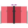 vidaXL Seitenmarkise Ausziehbar Rot 220x1000 cm