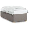 vidaXL Bettgestell ohne Matratze Taupe 100x200 cm Stoff