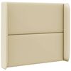 vidaXL Kopfteil Ohr Creme 80 x 16 x 4 cm PVC