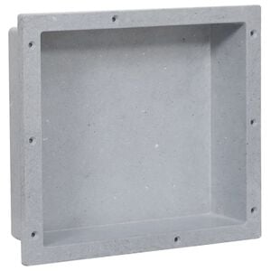 vidaXL Duschnische Mattgrau 41x36x10 cm