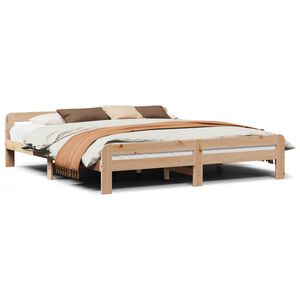 vidaXL Massivholzbett ohne Matratze 200x200 cm Kiefernholz